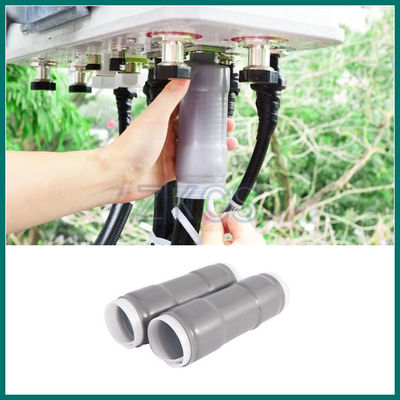 Graue Silikon-Kaltschrumpfrohr mit Mastix zum Wetterschutz der Antenne