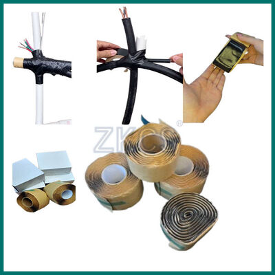 Self-Fusing Silicone Waterproof Tape 25mm x 3m 260°C High Temperature Insulation Repair Roll for Industrial Pipes