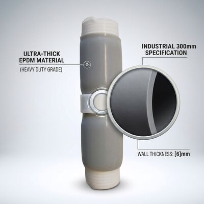 200mm EPDM Cold Shrink Wrap Outdoor Waterproof Sleeve 43A Hardness for Subway Underground Tunnel Cable Protection