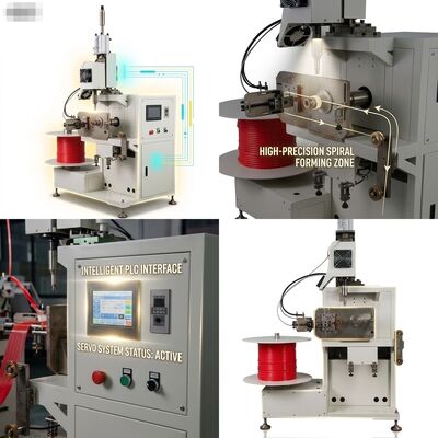 PLC Control PE PP Strip Spiral Winding Machine Digital Tension System Support Tube Production Equipment