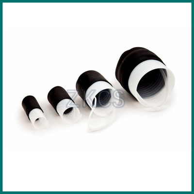 Black EPDM Cold End Caps สําหรับปิดและป้องกันทางเครื่องจักรภาพที่เปิดปลายสายไฟฟ้าโดยใช้