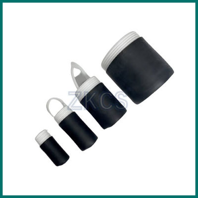 Black EPDM Cold End Caps สําหรับปิดและป้องกันทางเครื่องจักรภาพที่เปิดปลายสายไฟฟ้าโดยใช้
