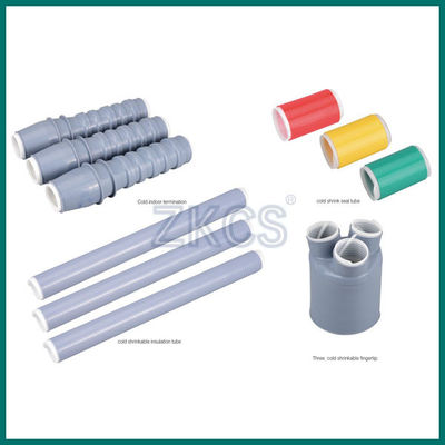 Kit de terminais interiores de encolhimento a frio de três núcleos cobre tensões de 11KV a 24KV