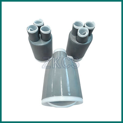 ปลอกหดเย็น | ตัวแยกสายเคเบิลยางซิลิโคนแบบขยายด้วยลม 3 แฉกสำหรับระบบไฟฟ้า 12/20kV