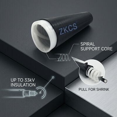 Medium Voltage 11kV 33kV EPDM Cold Shrink Tube 8MPa IP68 for MV Cable Jointing Sealing Protection