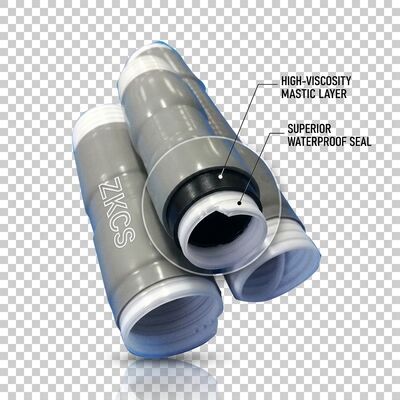 60mm EPDM Cold Shrink Tubing 3X Shrink Ratio 18MVm Dielectric Strength for Cable Environmental Seal Under 1000V