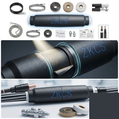 24kV 3-Core Cold Shrink Straight Cable Joint Kit XLPE Power Cable Connector 70-120mm² EPDM Rubber