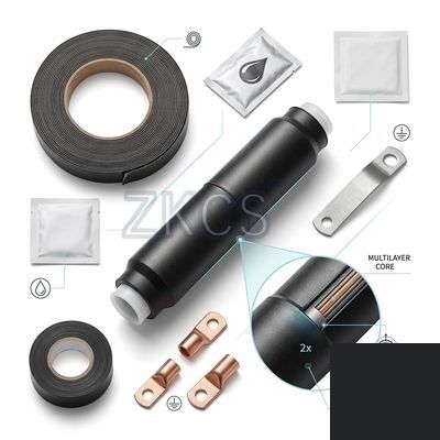 24kV 3-Core Cold Shrink Straight Cable Joint Kit XLPE Power Cable Connector 70-120mm² EPDM Rubber