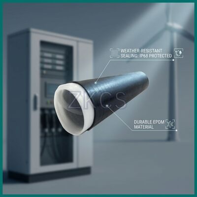 250mm EPDM Cold Shrink Sleeve Removable Spiral Core Type 1KV Rating for Outdoor Cable Joint Insulation Application Black