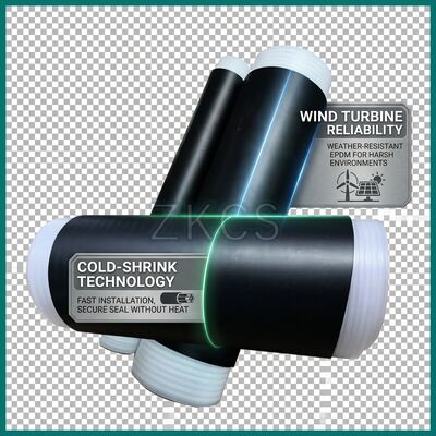 Wind Power EPDM Cold Shrink Tube 8MPa IP68 UV Ozone Resistant for Renewable Energy Cable Sealing Protection